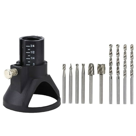 

Azhf Clearance Sale 11pcs Milling Burr Positioner Drill Bit HSS Woodworking Locator Set Grinding