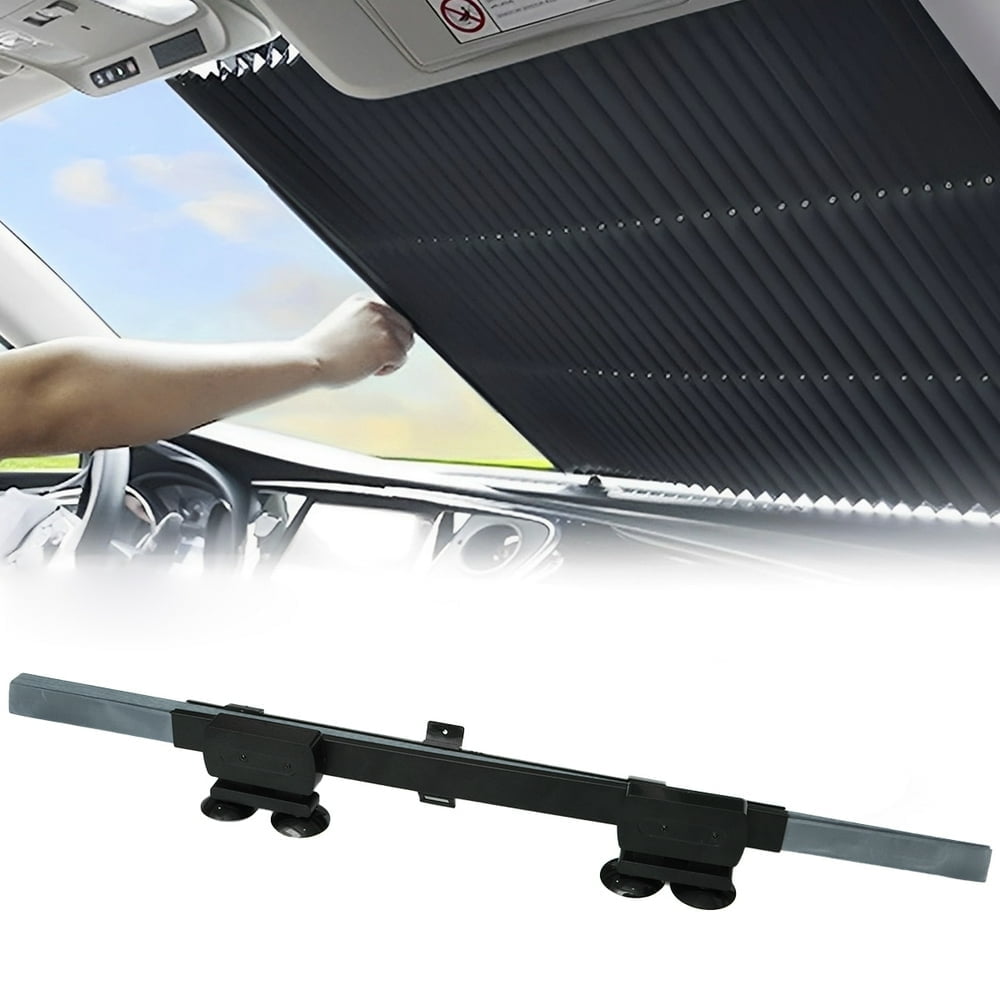Retractable windshield shade discount