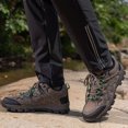 thumbnail image 2 of Hiking Shoes Men Non Slip Outdoor Climbing Trekking Fishing Work Shoes Lace up Breathable Sneakers, 2 of 9