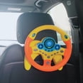 thumbnail image 3 of Volante de simulación eléctrica, funciones con música, juguetes vocales, juegos, efectos de sonido, volante de juguete, para niños y Hugo Volante de simulación, 3 of 10