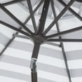thumbnail image 5 of SAFAVIEH Outdoor Collection Iris Fashion Line 9-Foot Tilt Umbrella Black / White, 5 of 7