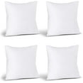 thumbnail image 6 of Throw Pillows (Set of 4, White) – 17 x 17 Inches Down Alternative Pillows for Bed, Sofa, and Couch, 6 of 6