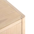 thumbnail image 5 of Christopher Knight Home Sideboard Buffet Cabinet with Solid Wood Legs, 4-Door Accent Cabinet, Natural, 5 of 13