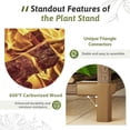 thumbnail image 4 of Bamworld 63" Tall 14-Tier Plant Stand, Heavy Duty Indoor Outdoor Plant Shelf for Plants, Large Plant Rack with Hanging Planter for Living Room Garden Balcony Patio, 4 of 5