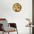 thumbnail image 3 of 12 Inch Wall Clock Battery Operated Silent Clock Decorative for Office, Kitchen, Outdoor, Living Room，Accurate Map Exquisite Design, 3 of 4