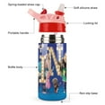 thumbnail image 3 of Movie Sing 2 Kids Water Bottle with Silicone Straw And Spill-Proof Lid, 12 Oz Stainless Steel Double-Wall Vacuum Insulated Water Bottles for Boys Girls, 3 of 8
