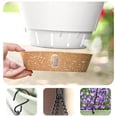 thumbnail image 2 of BINGLI 10 Inch Hanging Planters with Visible Water Level Tray Self Watering Plant Pot with Drainage Holes and Removable Saucer Plastic Flower Pot for Indoor Outdoor Garden Plants, 2 of 9