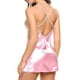 thumbnail image 4 of Sexy camisón de encaje con cuello en V profundo ropa de dormir sin espalda camisón vestido, rosa, l Advancent AP001176-28B, 4 of 7