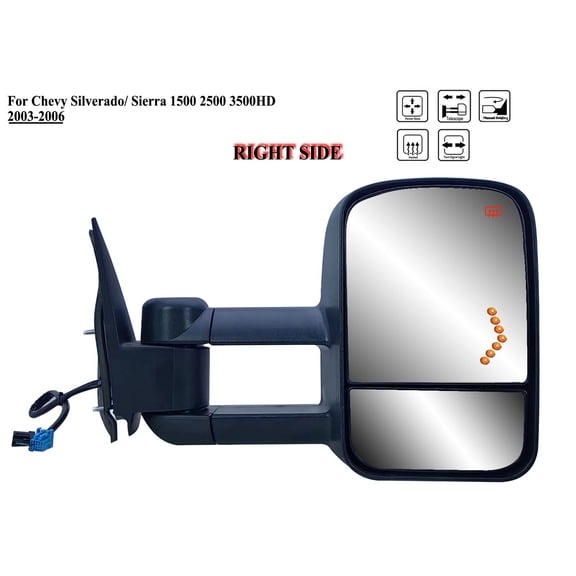 Passenger Right Side Tow Mirror Signal for 03-06 Chevy Silverado Sierra