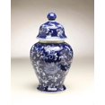 thumbnail image 1 of AA Importing 59947 14 Inch Blue & White Ginger Ceramic Jar, 1 of 1