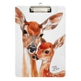 thumbnail image 2 of Deers Mother Baby Acrylic Clipboards 12 x 9 Inch A4 Size with Low Profile Clip Hanging Clipboard for Classroom School Office, 2 of 8