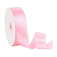 thumbnail image 3 of Cinta de tela de color liso, ancha y elegante, de satén, 100 yardas, para ramos florales. Rosa claro, 3 of 9