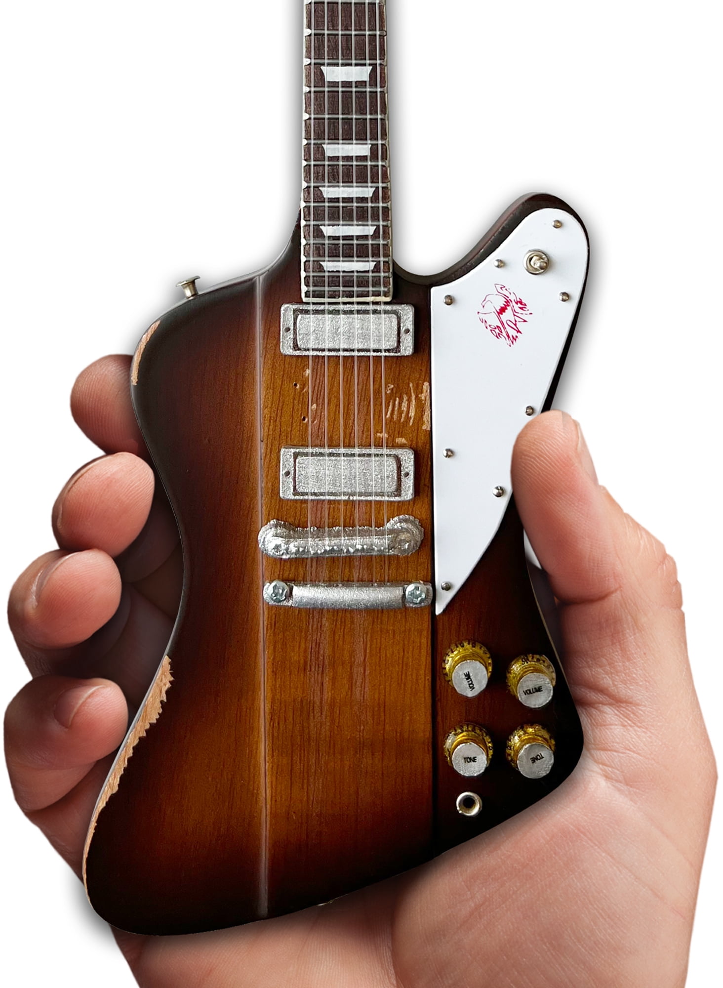 Johnny Winter Gibson Firebird V 1963 Sunburst 10 Inch Miniature Guitar
