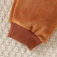 thumbnail image 4 of Odeerbi Infant Boys Girls Fall Winter Outfits Fleece Velvet Sweatsuits Thermal Sweatshirt Sweatpants Set Children's Bear Head Plush Warm Outerwear Suit Infant Clothes Beige, 4 of 7