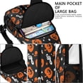 thumbnail image 4 of Sling Backpack,Musical Halloween Icons Pattern Crossbody Bag with Water Bottle Holder,Waterproof Sling Bag for Men/Women with Chest Phone Holder for Hiking,Travel, 4 of 6