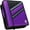 Purple, variant on Case-it The Z Shape Zipper Binder - Two Binders in One - Double Sided 1.5 Inch D-Ring - Multiple Pockets - 500 Page Capacity - Comes with Shoulder Strap, Jet Black Z-176