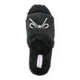 thumbnail image 4 of Joyspun Women's Rhinestone Bow Open-Toe Slippers, 4 of 5