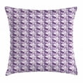 thumbnail image 1 of Butterfly Throw Pillow Cushion Cover, Exotic Wings Pattern Abstract Pattern in Pink and Purple Shades, Decorative Square Accent Pillow Case, 18 X 18 Inches, Purple Lilac and Lavender, by Ambesonne, 1 of 2