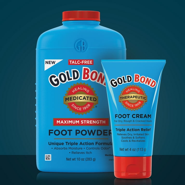 Gold Bond Talc Free Foot Powder Medicated Maximum Strength 4 oz