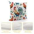 thumbnail image 4 of SHANXI Square Throw Pillow Covers Pretty Colorful Chickens Pillow Cases Decorative 24x24in, 4 of 5