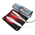 thumbnail image 3 of Hair Tool Organizer Bag with Heat Resistant Mat Removable Travel Storage Case for Hot Air Brushes Curling Irons Watercolor-style Snowman Pattern, 3 of 8