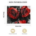 thumbnail image 2 of Nawypu Canvas Wall Art Red Rose Painting Bathroom Accessories,Black and White Wall Art Flower Pictures Canvas Print Artwork for Living Room Bedroom Home Decorations, 2 of 5