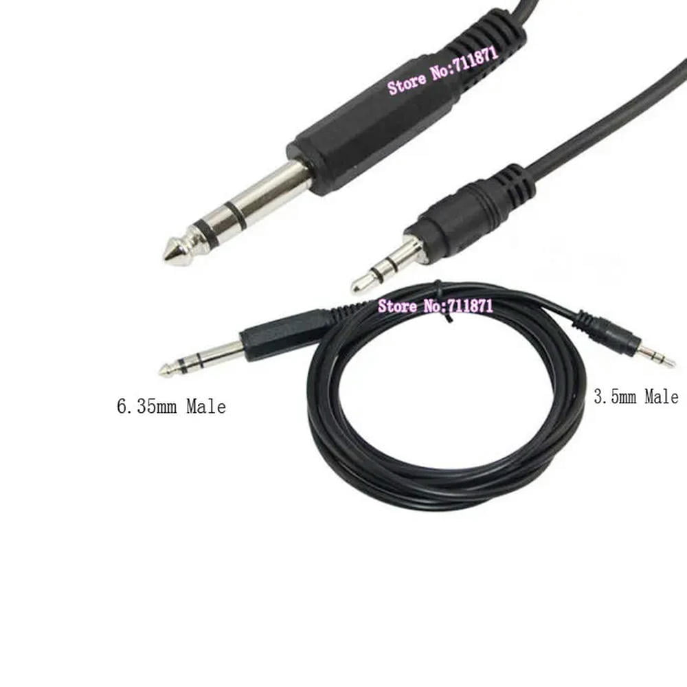 FOR 6.35mm 3.5mm Male Audio Cable 1/4 6.35 TRS stereo 1/8 3.5 male Aux cable Cord 6.35 TRS 3.5mm male Mic Cable