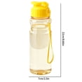thumbnail image 3 of Portable Plastic Water Bottle with Hand Strap, Leak-Proof Sports Drinking Cup for Gym and Hiking Y, 3 of 7