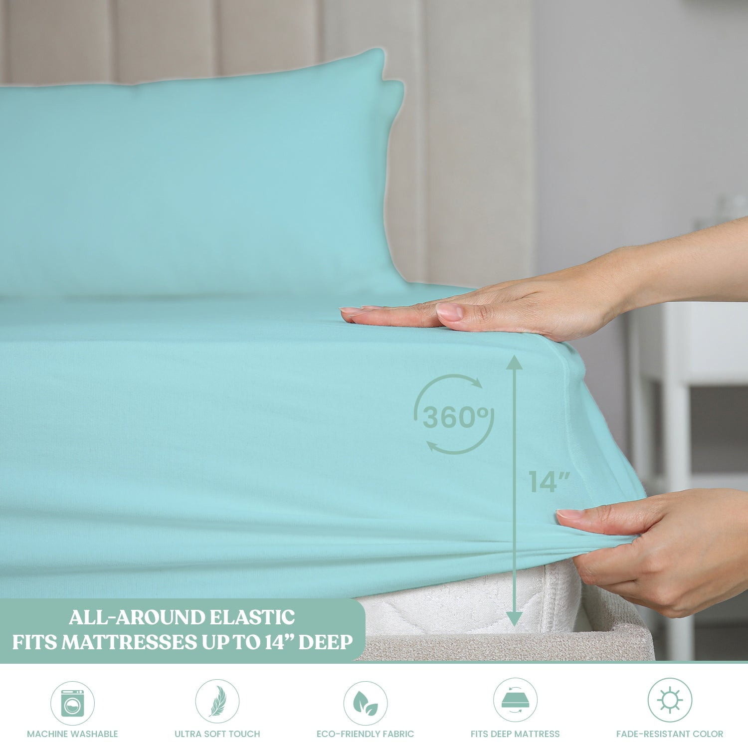 6-Piece Microfiber Bed Sheets ? Ultra-Soft, Wrinkle-Free, Deep Pocket Fit