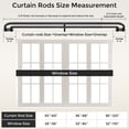 thumbnail image 5 of OLV Wrap Around Double Curtain Rods for Window,30-60 inch,Black, 5 of 9