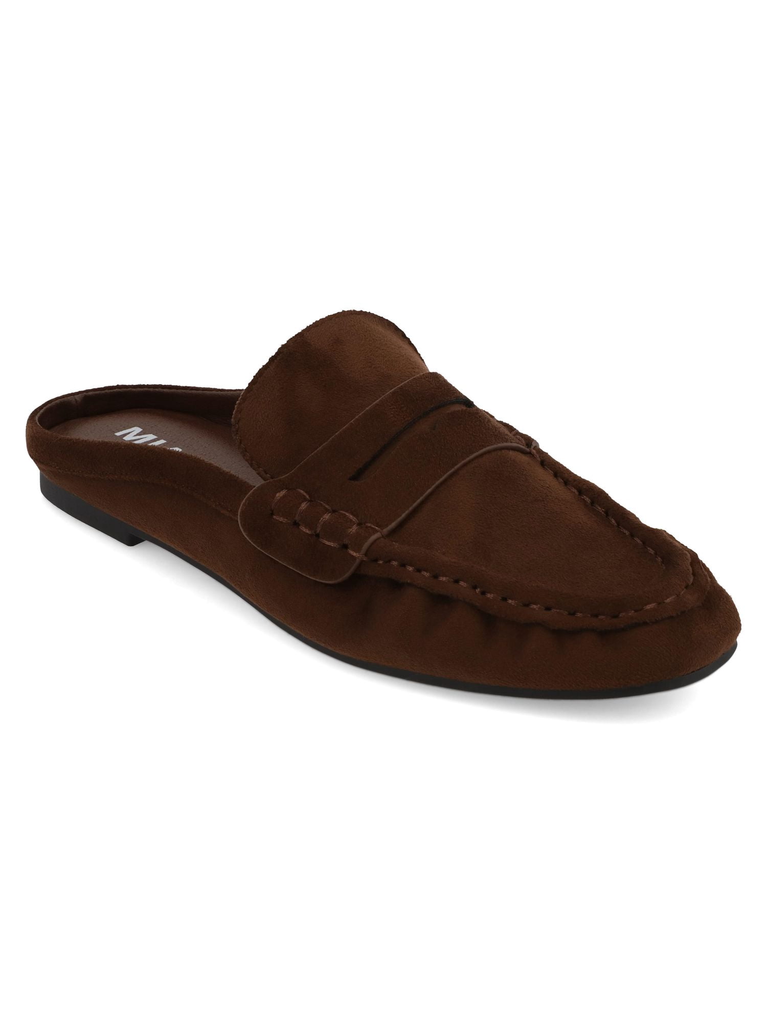 MIA Too Women's Nancyy Slip On Pleated Loafer Mule