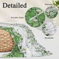 thumbnail image 2 of St. Patrick's Pillow Covers, Linen Long Throw Pillow Case, Luck Shamrock Eucalyptus Leaves Flowers Grey Wooden Holiday Pillow Protector Decorative Cushion Cover for Living Room/Bedroom 20" x 30", 2 of 8