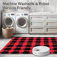 thumbnail image 5 of ODIKA 4'x6' Machine Washable Non-Slip Area Rug, Classic Buffalo Check With Vintage Festive Charm High Traffic Rug, Red, 652205, 5 of 5