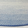 thumbnail image 5 of SAFAVIEH Montauk Vaughn Geometric Cotton Area Rug, Blue/Ivory, 6' x 6' Round, 5 of 5
