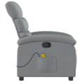 thumbnail image 3 of vidaXL Massage Recliner Chair Light Grey Fabric, 3 of 5