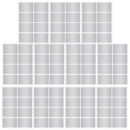 ROSENICE 96Pcs Pet Blank Labels for Bottle Labels Waterproof Self-Adhesive Stickers for Glass Jars