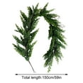 thumbnail image 2 of 4.9 FT Realistic Handmade Christmas Cedar Garland, Artificial Cypress Pine Needles Greenery Garland Ornaments for Mantel Table Stairs Fireplace Winter Holiday Christmas Decor Indoor Outdoor, 2 of 2