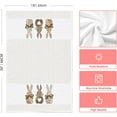 thumbnail image 6 of Stripe Rabbit Bunny Eggs Easter Kitchen Towels Dish Towels, 18x26 Inch Spring Decoration Hand Towels Set of 2, 6 of 6