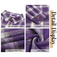 thumbnail image 6 of Fantaslook Plaid Flannel Shirts for Women Oversized Long Sleeve Button Down Shirts Blouses Tops, 6 of 9