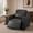 Dark Grey, variant on MCombo 25.6'' Wide Wall Hugger Power Recliner Chair with Power Headrest, Faux Leather, Dark Grey