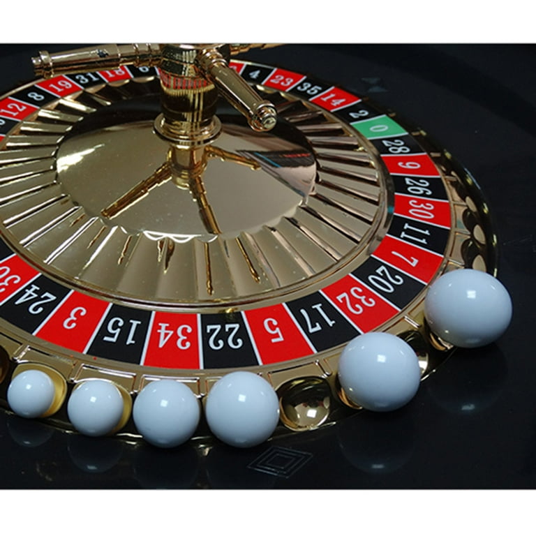 Silipull Roulette Win Marker And 2 Pcs 15 Mm Roulette Balls Acrylic Accessories Wheel Table Game Set(Classic