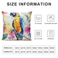 thumbnail image 6 of Nawypu Throw Pillow Covers,Pillowcases,Pillow Cases,Bird and Plants Parrot,2-Pc White, 6 of 6