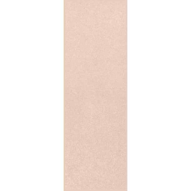 Home Queen Solid Beige Color Custom Size Runner Area Rugs Off White 3