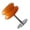 Orange, variant on Nordic Minimalist Glass Lamps Mushroom Design USB Powered for Living Room
