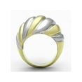 thumbnail image 3 of Women's Stainless Steel 316 Two Toned Ion Plated Dome Fashion Ring Size 7, 3 of 5
