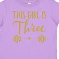 thumbnail image 4 of Inktastic 3rd Birthday Gold 3 Year Old Party Photo Girls Toddler T-Shirt, 4 of 5