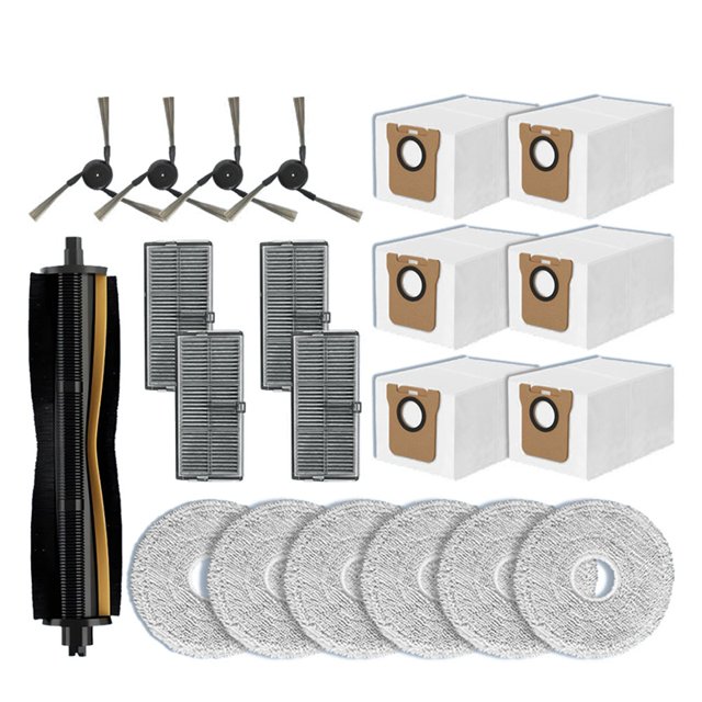 Apto para Omni M40 D110CN Piezas de Repuesto Cepillo Lateral Principal Filtro HEPA Paño de Fregona Bolsa para Polvo Accesorios