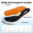 thumbnail image 4 of Artlea Wide Toe Box Walking Shoes for Men with Arch Support Orthotic Sneakers for Plantar Fasciitis Athletic Cushioning Men's Running Shoes for Foot Pain Relief, US Size 11, 4 of 8