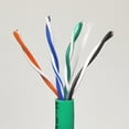 thumbnail image 4 of ICC CAT5e 350MHz UTP Solid Cable, 24 AWG, 4 Pair, CMR, 1000ft, Green, 4 of 9