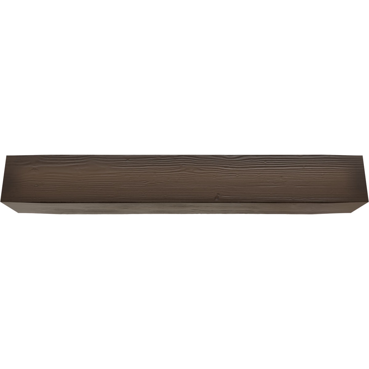 Ekena Millwork 10"W x 6"H x 16'L 3-Sided (U-beam) Sandblasted Endurathane Faux Wood Ceiling Beam, Natural Mahogany